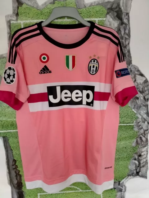 JUVENTUS 2015/2016 away Pink Football Shirt Size extra large XL JUVE UCL DRAKE