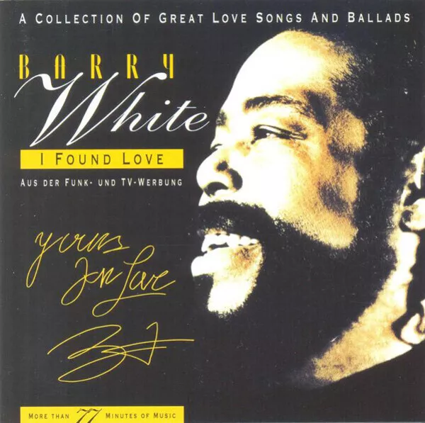CD Barry White I Found Love - A Great Collection Of Great Love Songs And Ballads
