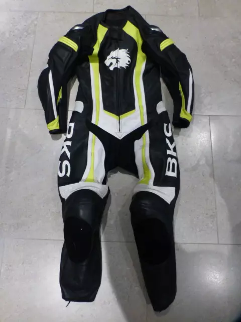 BKS Performance One Piece Motorcycle Leathers - Men's Size UK42 Used Excellent