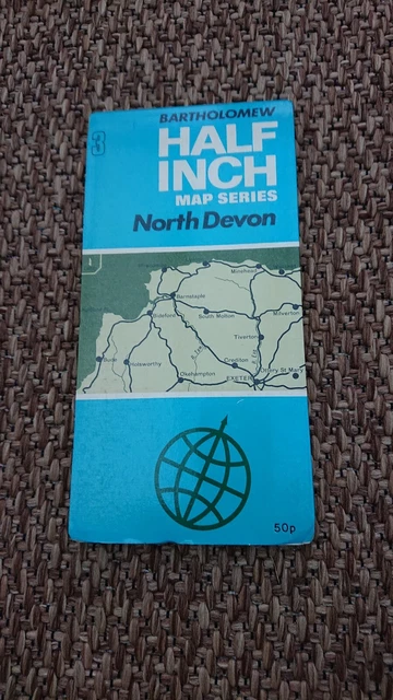 Bartholomews map, North Devon, Excellent condition