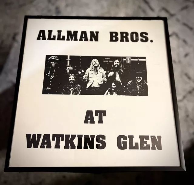 ALLMAN BROS BROTHERS Watkins Glen METAL PLEXIGLASS FRAME 12” Album Cover *No LP*