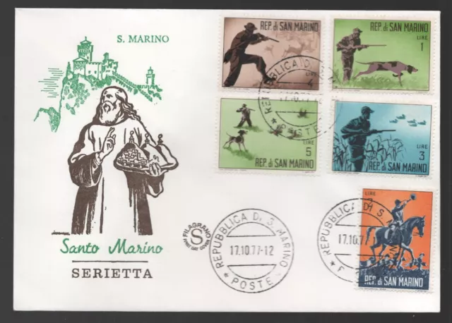 1977 San Marino Cover with 1962 Hunting values. Dogs