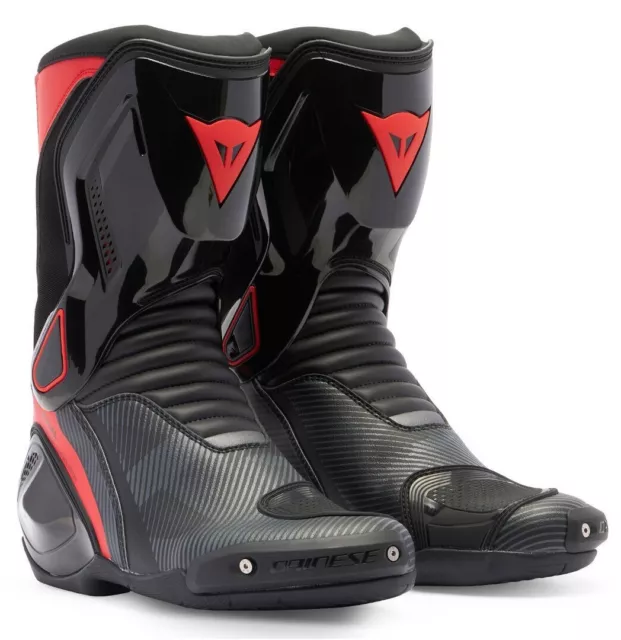 Stivali Racing Moto Dainese Nexus 2 Boots Black Lava Red Iron Gate Rosso Tg 42