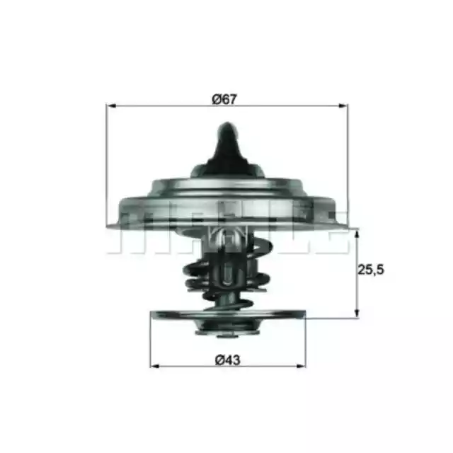 Thermostat Kühlmittel MAHLE TX 18 65D für Mercedes-Benz T2/L T2/Ln1 Kipper Vario