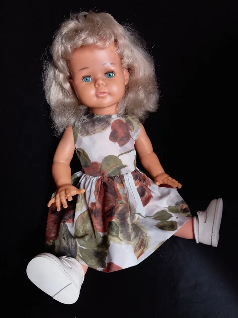 Poupée Raynal Vintage 58 Cm – Années 1960 – Fabriquée En France – Bon état