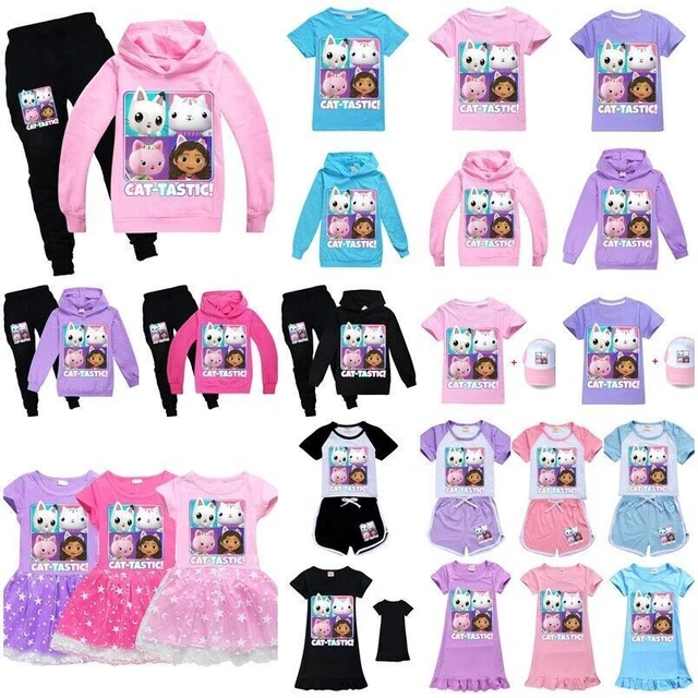 Gabby's casa delle bambole abito ragazze t-shirt pantaloncini tuta felpa con cappuccio top Natale