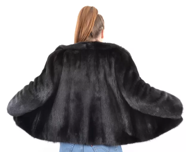 A4819 Nerzjacke Nerz Jacke Echt Pelz Mantel Pelzjacke - Saga Mink Fur Jacket 2