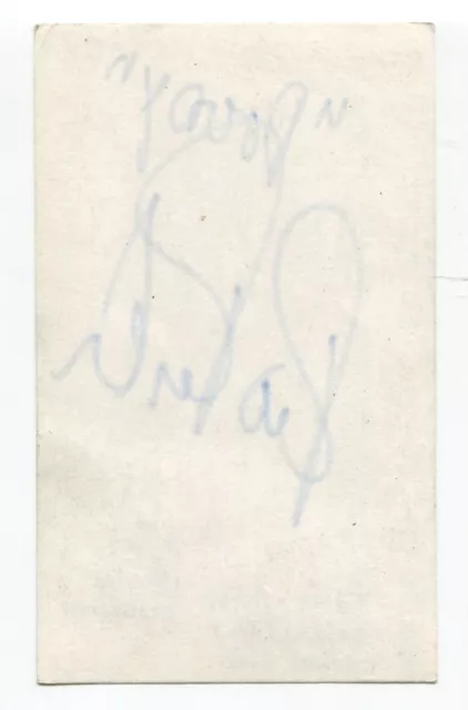 Ric Ryder Signed 3x5 Index Card Autographed Actor Grease Broadway Play 2