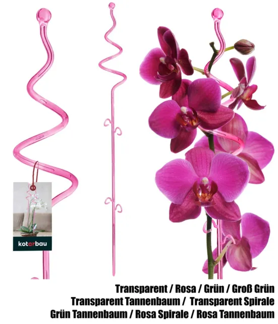 KOTARBAU® Pflanzenstütze Transparent PVC Blumenstütze Rankhilfe Zimmerpflancen