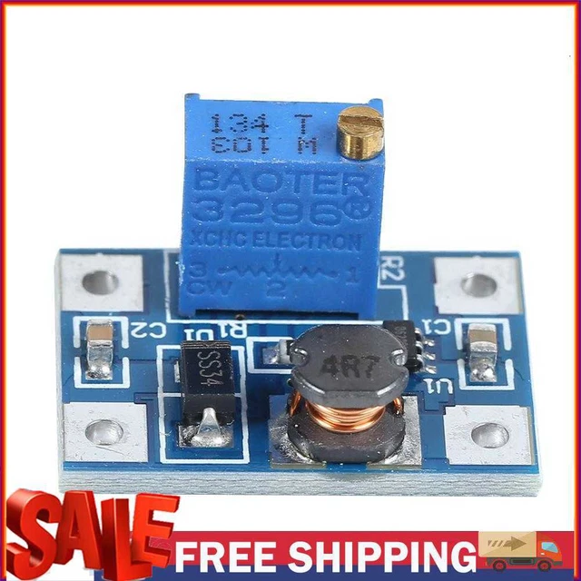 SX1308 DC-DC Step-UP Power Module 2-24V to 2-28V Adjustable Boost Voltage Board