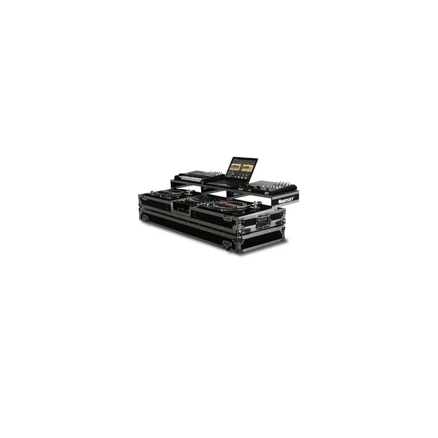 Odysseyy Remixer Glide Style DJ Coffin Case f/12" Width Mixer  2 Turntables