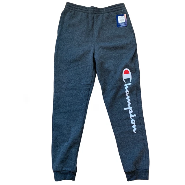 Champion NWT Heather Gray Jogger Sweatpants Size Youth XL NEW