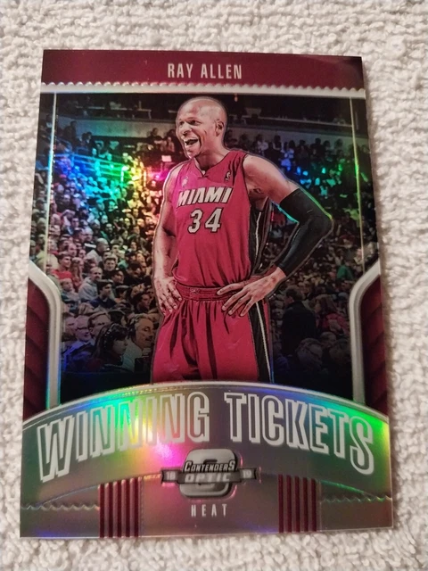 2018-19 Ray Allen Panini Contenders Optic Winning Tickets Card #34 Heat Sonics