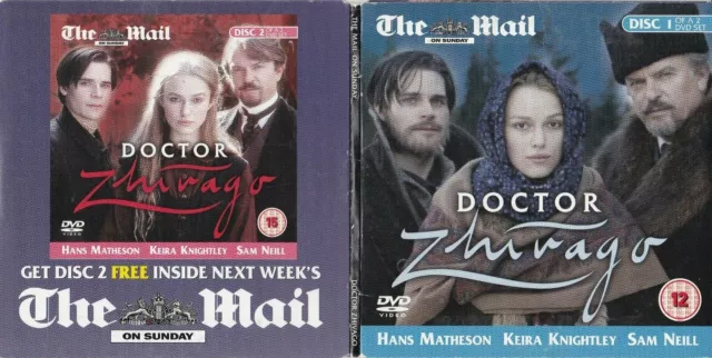 DOCTOR ZHIVAGO  ( THE MAIL ON SUNDAY Newspaper Double DVD ) Sam Neill