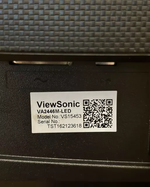 ViewSonic VS15453 VA2446M-LED 24" Full HD 1080p LED Monitor w/Power Cord VGA 3