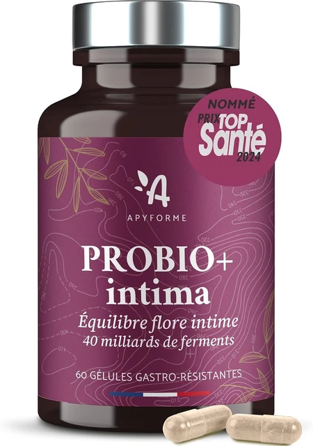 Probiotiques Intimes Probio+ Intima Apyforme - 40 Milliards UFC/jour - 60 Gélules
