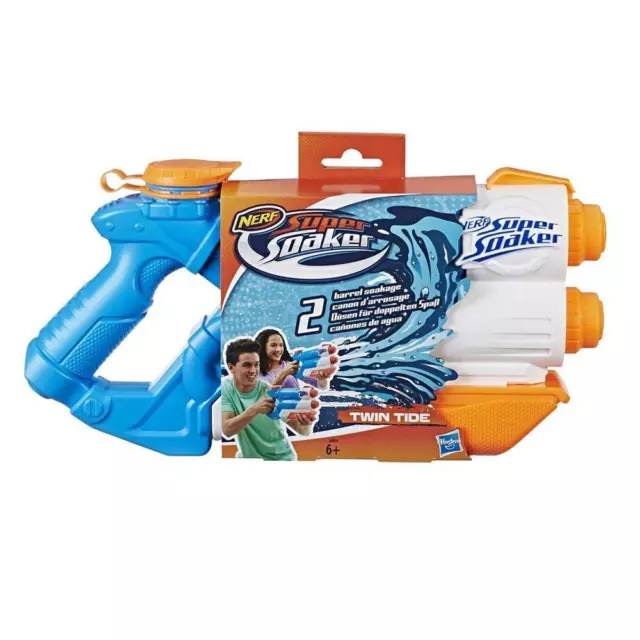 Hasbro NERF Super Soaker Twin Tide Wasserpistole NEU