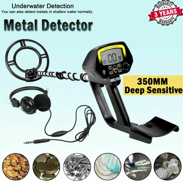 350mm Deep Sensitive Metal Detector KITS Searching Gold Digger Treasure Hunter