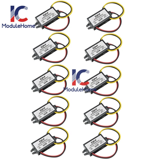 Buck Converter Convertitore Step-down DC-DC 12V A 6V, 2.5A, 15W, Impermeabile, Per Uso Indoor/outdoor Alimentatore Impermeabile DC-DC