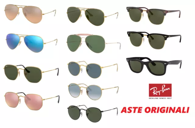 Aste ricambio Rayban Wayfarer Aviator occhiali Ray Ban ricambi clubmaster round