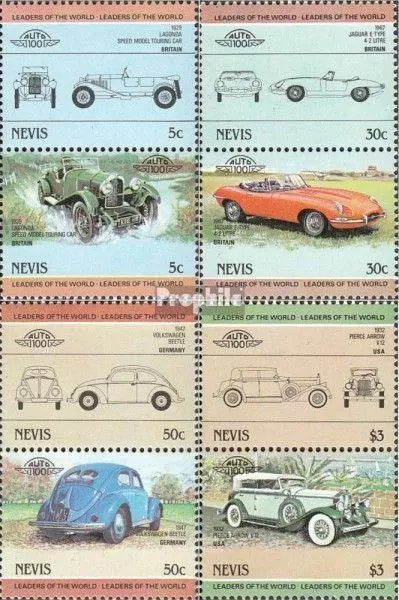 Nevis 194-201 parejas nuevo 1984 coches