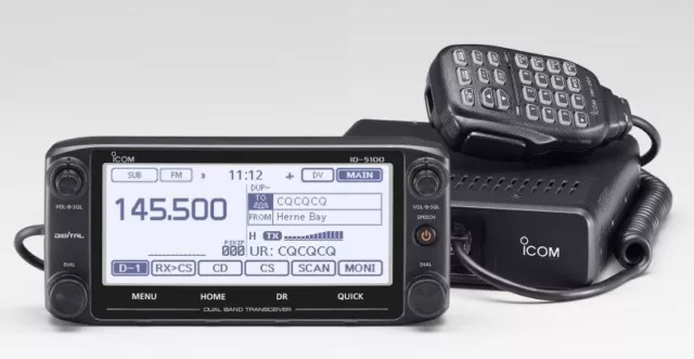 ICOM ID-5100A Deluxe Touchscreen 2m/70cm, 50W Mobile w/D-STAR/GPS -Icom Dealer-