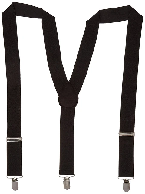 Clown Suspenders Elastic Fancy Dress Up Halloween Costume Accessory 6 COLORS
