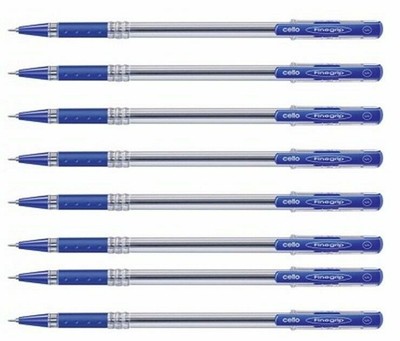 Cello Best Cello Finegrip Bleu Balle Stylo Paquet De 10 