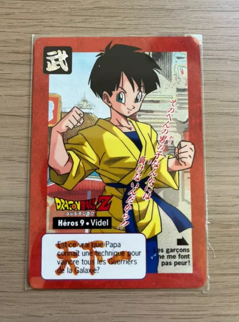 🇫🇷 Dragon Ball Carte Héros 9 Videl Part 16 Carddass Bandaï 1995 FR