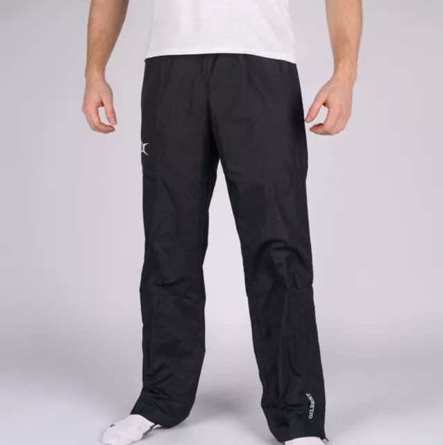 Gilbert Rugby Training Trousers Track Pants - Shower Resistent - Mens  (2XS-3XL)