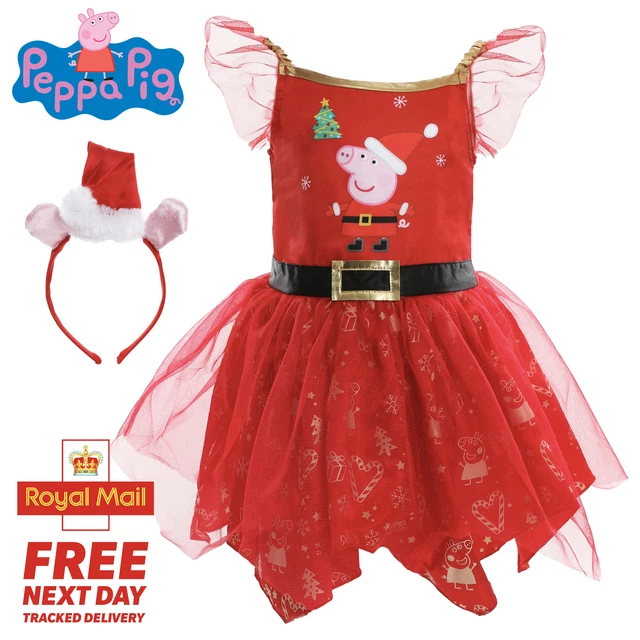 Abito da fata bambino Peppa maiale fantasia costume natalizio bambini bambine bambini babbo Natale