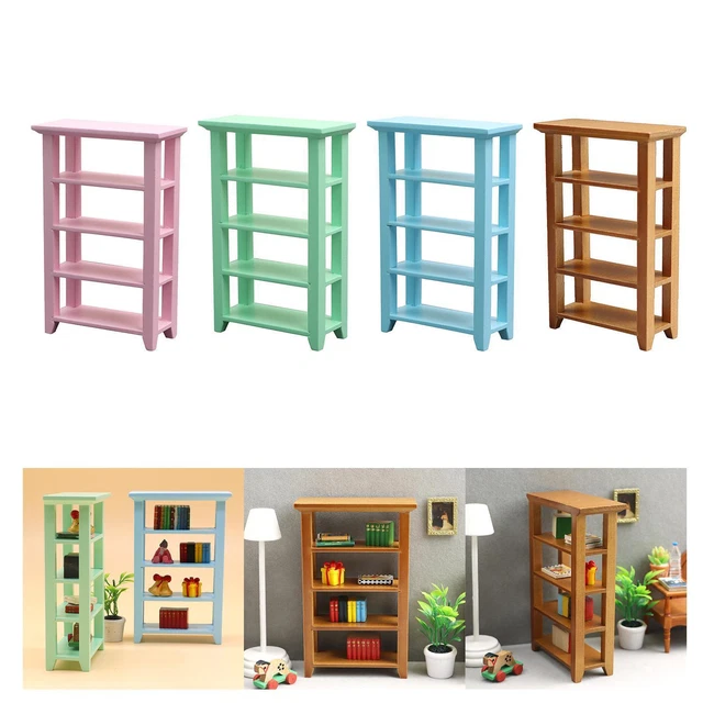 Mini Dollhouse Display Shelf Kitchen Home Life Scene Furniture Ornaments