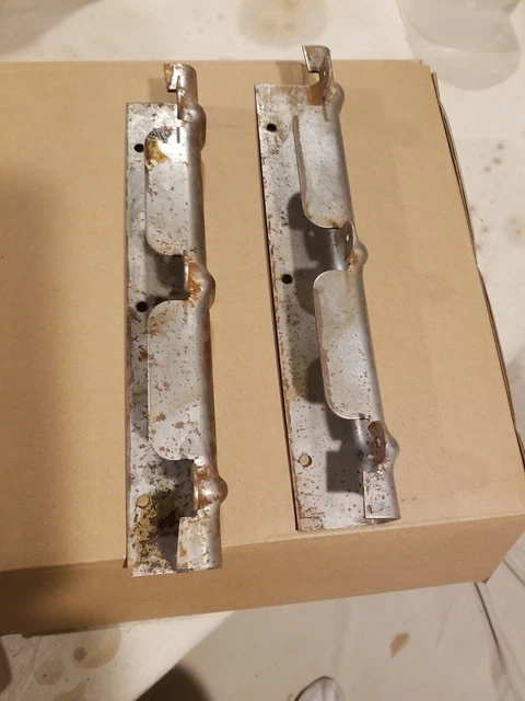 Set Of 2 Ribbed Hoosier Type Cabinet Side Brackets