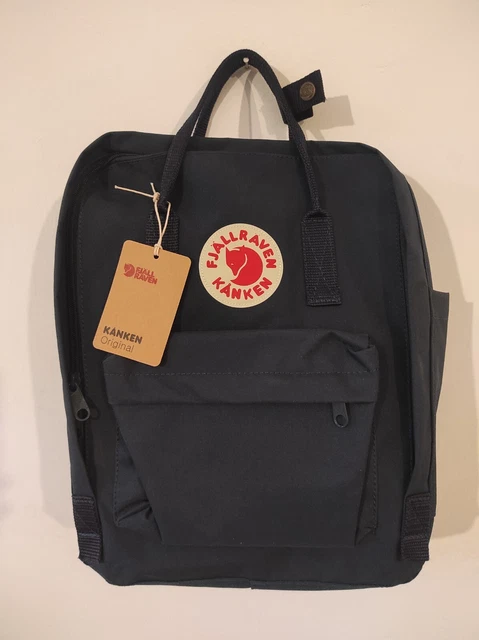 Nuovo Fjallraven Kanken 16L  Zaino sportivo impermeabile blu.