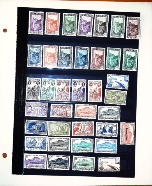 Reunion Lot 38 Timbres Neufs Et Obliteres. Bonne Valeur