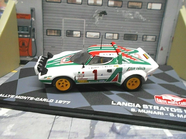 Lancia Stratos Solido 1/18 – Rallye Monte Carlo 1977 Alitalia N°1 Munari – 9015