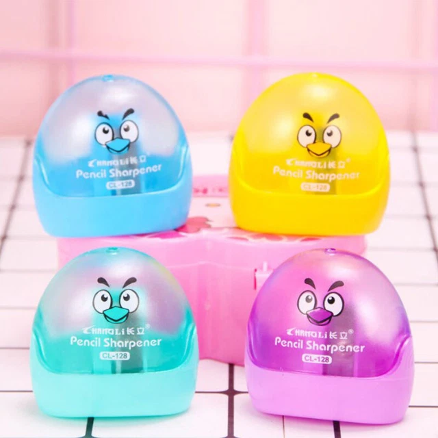 4pcs Cartoon pencil sharpener pupils simple pencil sharpener manual supplies-DB