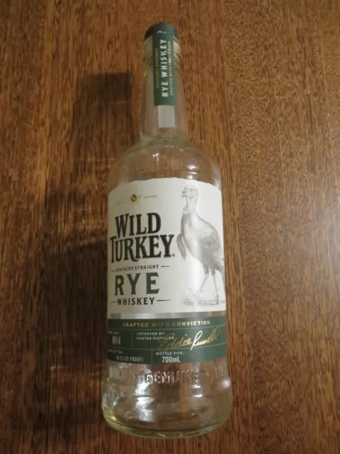 Wild Turkey Rye Whiskey Empty Bottle 700ml | Free Postage