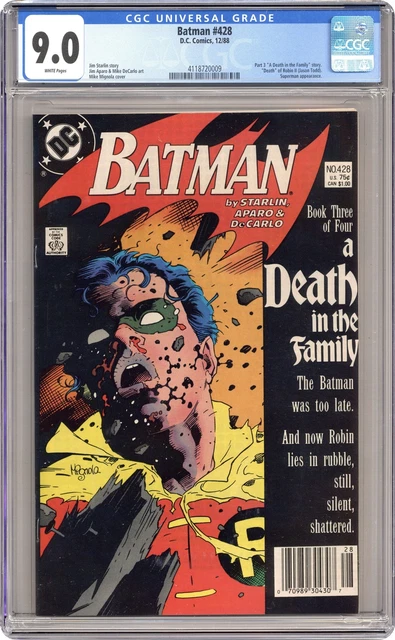 Batman #428 CGC 9.0 1989 4118720009 Death of Robin