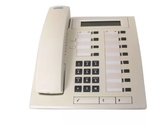 Tested, cleaned but discoloured Siemens Optiset E Advance Telephone for hi-path