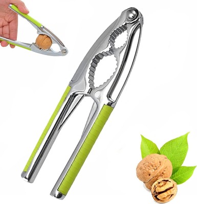 Buddy's Blades Schiaccianoci in acciaio INOX altezza 17 cm colore: Argento con manici in gomma 