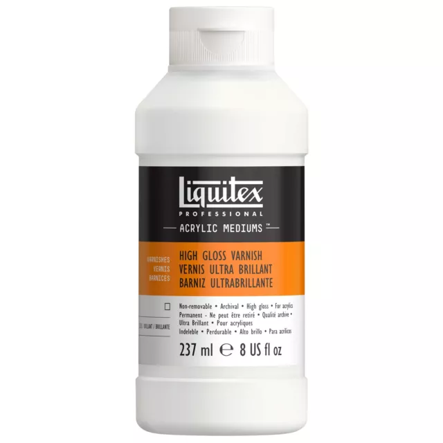 Barniz de alto brillo profesional Liquitex, 237 ml (8 oz)