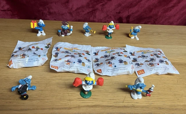 Lot Schtroumpfs Schleich - Le Moulin à Vent - Années 1978-1981 - Figurines Vintage
