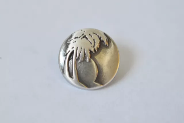 Neu Palme Tropisch Strand Rivetback Concho 1.6cm Enmon Silber Leder Handwerk