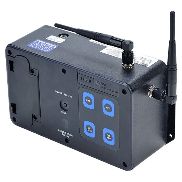 Clear-Com HME DX100 Wireless Intercom System w/8 BP200 Beltpacks & HS4-3 headset