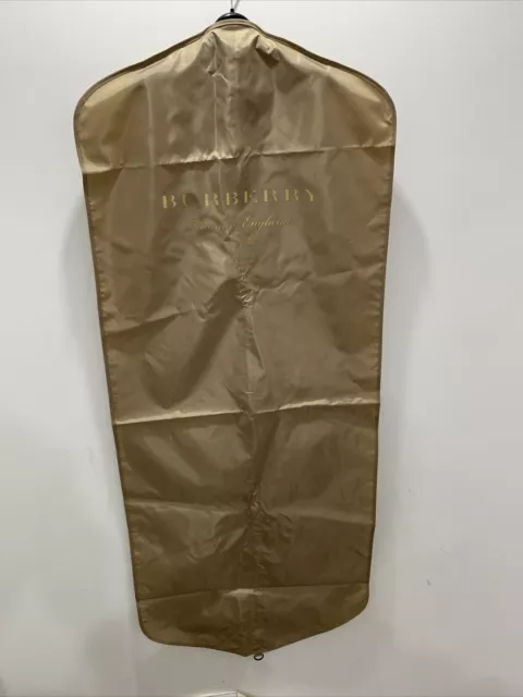 Burberry Authentic Solid Garment Bag Suit Coat Dust Cover Travel Carriers Size L
