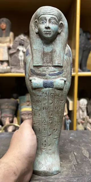 RARE ANCIENT EGYPTIAN PHARAOH ANTIQUE Statue Large Of Shabti Ushabti Pharaonic