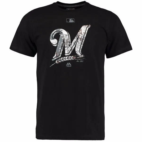 MLB T-Shirt Milwaukee Brewers Baseball Clubhouse Fashion Authentic Collection