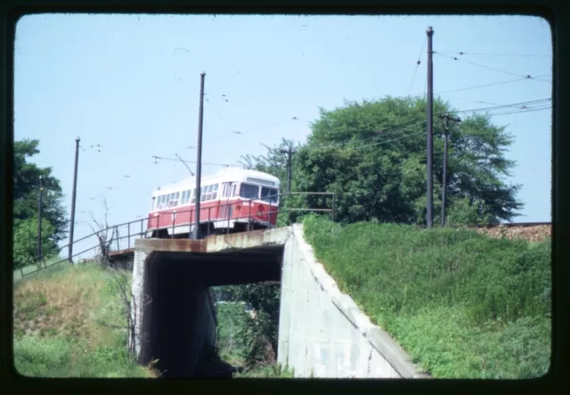Trolley Slide - Boston MBTA #3340 PCC Streetcar 1981 Mattapan Ashmont Line