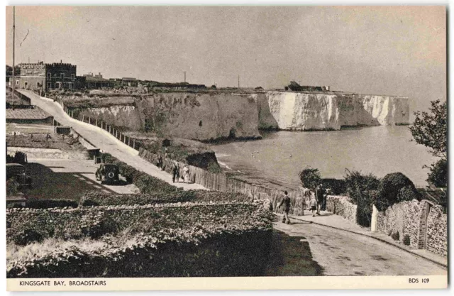 Broadstairs Kent Kingsgate Bay - Vintage Jarrold Postcard S13